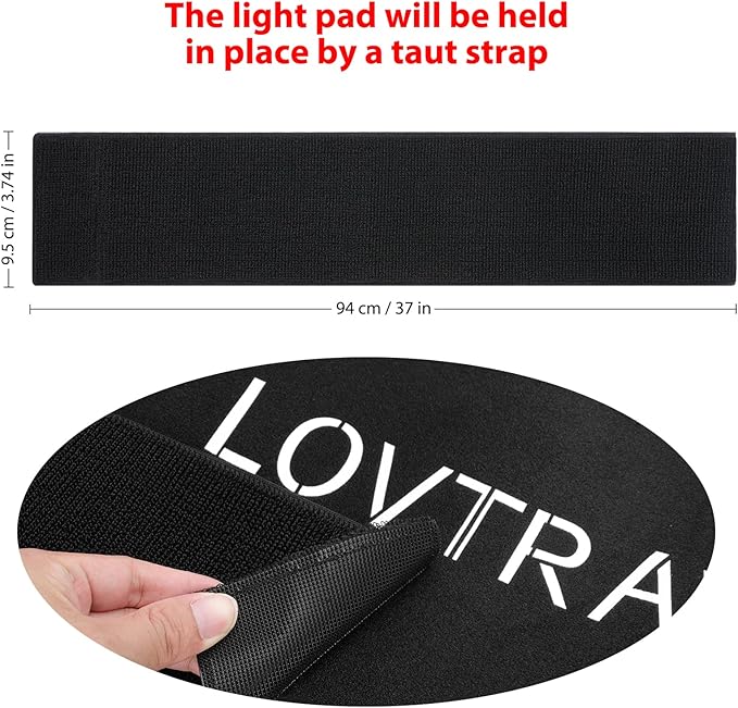 LOVTRAVEL 360pcs LED 660nm Red Light and 850nm Near Infrared Light Therapy Devices Mat Large Wearable Pads Wrap for Body Pain Relief