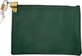 Medication Zipper Hood Security Bag with Included Padlock and Keys, Small Pill Bag, Travel Carry Pouch, Medicine Storage, 9 x 6 inches (Forest Green)