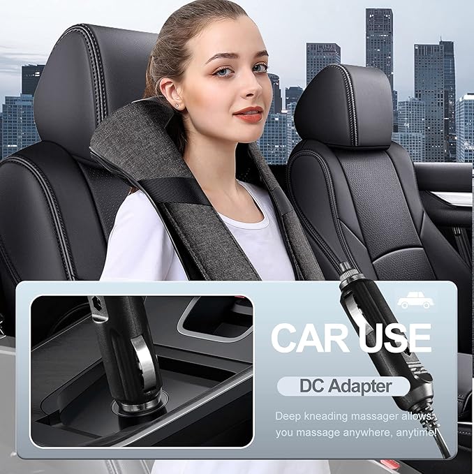 Mothers Day Gifts for Mom Wife Women, Fathers Day Dad Husband Men Gifts, Shiatsu Neck Back and Shoulder Massager with Heat for Pain Relief Deep Tissue, Birthdays, Valentine’s Day, Christmas Gift