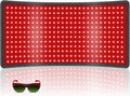 Red Light Therapy for Body, 34.3" x 15.9" Red Light Therapy Mat, 406 LEDs 660nm & 850nm Infrared Therapy Light Pad Blanket with Smart Temp & Timer for Back Belly Shoulder Muscle Pain Relief