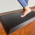 1" Extra Thick Anti Fatigue Kitchen Floor Mat Comfort Standing Mat 17'' x 30'', Office Standing Desk Mat, Kitchen Rug, Massage Points Comfort Mat, 140D PU Foam (Black)