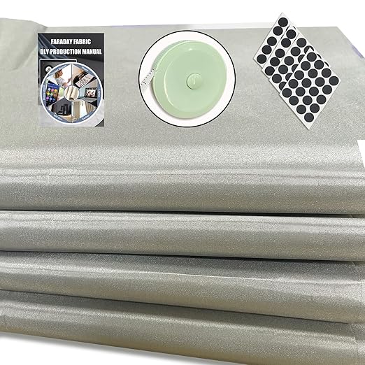 Faraday Fabric 43" W×118" L(Big 3 Yards) Faraday Military Grade Conductive Material