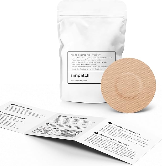 SIMPATCH Universal Adhesive Patch, No Hole (25-Pack) (Beige)