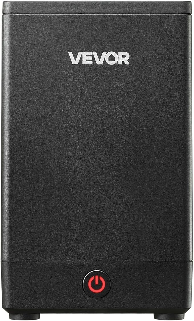 VEVOR Home Radon Detector, 2Bq to 20kBq/m³, HD Color Screen for Real-time Display, Short-Term & Long-Term Monitoring, Portable with LCD Screen, Multiple Detection Periods Support, Battery Powered