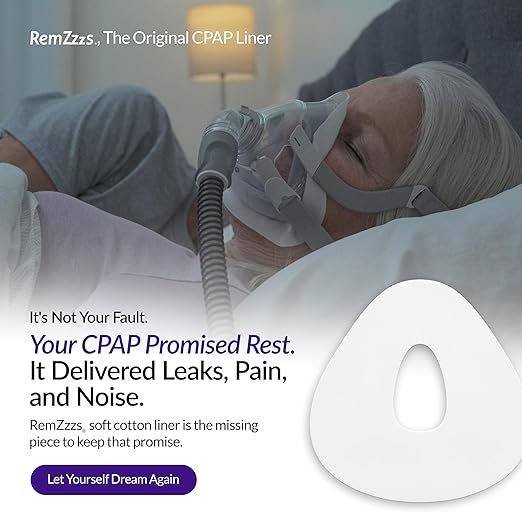 RemZzzs Full Face Cpap Mask Liners (K2-FM) - Reduce Noisy Air Leaks and Painful Blisters - Cpap Supplies and Accessories - Compatible with Resmed Respironics DeVilbiss