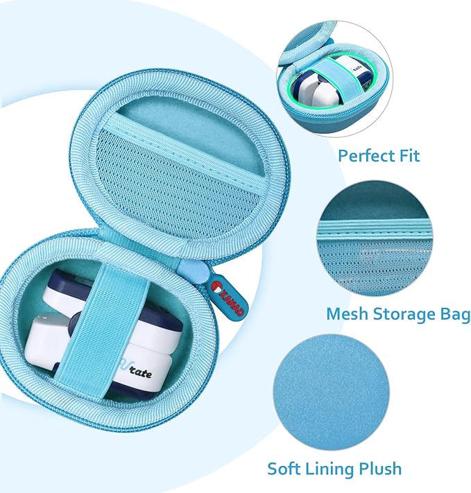XANAD Pulse Oximeter Case for Zacurate, Innovo, Vibeat, iHealth, Santamedical, Children Fingertip Pulse Oximeter Blood Oxygen Saturation Monitor,Case Only (Peacock)