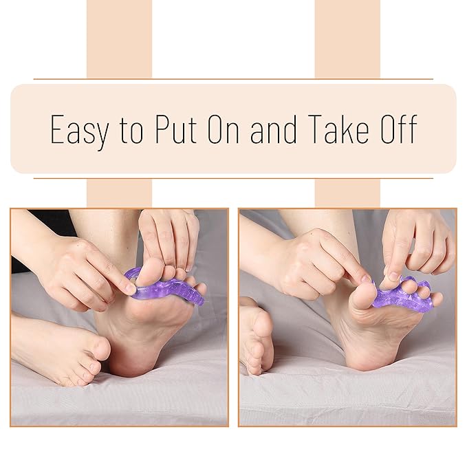 Dr. JK- ToePal Gel Toe Separator, 2 Pairs, Toe Spacers, Bunion Corrector