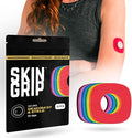 Skin Grip Adhesive Patches Compatible with Dexcom G7 & Stelo CGM with Cutout – Waterproof & Sweatproof Cover for Continuous Glucose Monitor Sensor, Stays Secure for 10-15 Days – 20 Pack, Rainbow Pack