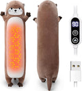 Otter Heating Pad-USB Heated Plush Stuffed Animals for Period Cramps and Menstrual Pain Relief,20” Portable Electric Heating Pad,Built-Pocket Plushies for Women Mom Girls Birthday Gifts
