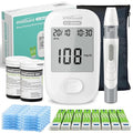 VivaGuard Talking Blood Glucose Monitor Kit,1 Glucose Meter 1 Lancing Device 100 Glucometer Strips & 100 Lancets,Blood Sugar Diabetes Testing Kit for Home use with Carrying Case Batteries,No Coding
