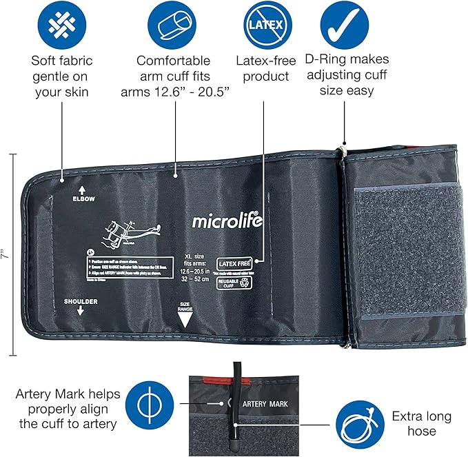 Microlife Replacement Blood Pressure Cuff (Extra Large (12.6-20.5 inch))