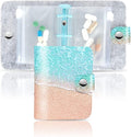 Hennaja Pill Organizer,Pill Pouches Clear Plastic Bags Self Sealing Travel Medicine Organizer Storage (1-Sandbeach, 1 Pack)