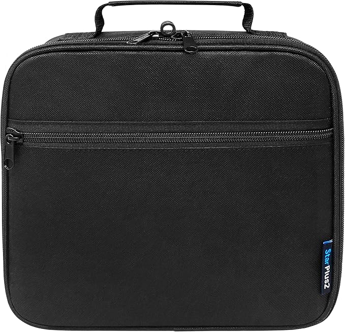 Medium Travel Pill Bottle Organizer, Slim Medicine Bag, Carrier for Medications and Medical Supplies - Black
