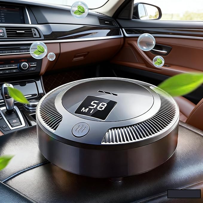 HomeBeyond Car Air Purifier, Portable Filter-Free Odor Eliminator, Rechagable Car Deodorizer, 37dB Quiet Portable Air Purifiers for Refrigerator and Shoe Cabinet