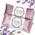Weighted Eye Mask for Sleep, Yoga, Meditation, Lavender Eye Pillow Heated for Headache, Sinus, Dry Eyes Relief, Moist Heat Mask Purple Relaxation Gifts for Women (Pinkx2)