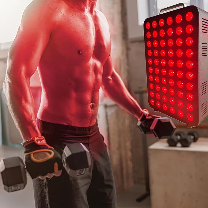 Red Light Therapy Device，Full-Body Light Therapy Panels with 60pcs Dual Chips LEDs，660nm and 850nm Red and Near Infrared ，Therapy for Body Relief，Skin Health