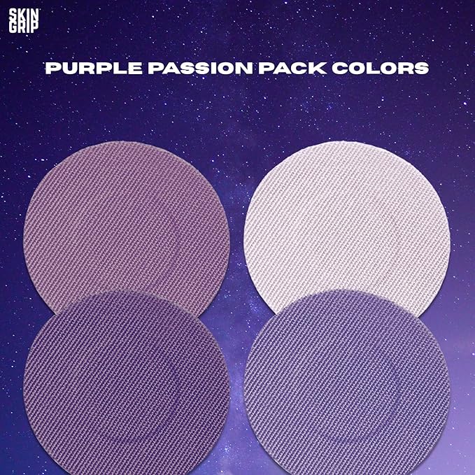 Skin Grip Freestyle Libre 2 Sensor Covers & Lingo CGM – Waterproof and Sweatproof Adhesive for 10-15 Days, Pre-Cut Medical Tape, Continuous Glucose Monitor Patch – 20 Pack, Purple