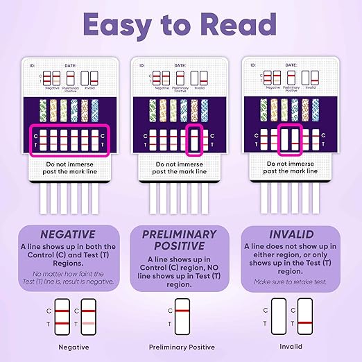 Prime Screen [5 Pack] 12 Panel Urine Drug Test Kit (AMP, BAR, BUP, Benzos BZO, COC, mAMP, MDMA, MOP, MTD, OXY, PCP, Marijuana THC) - WDOA-6125