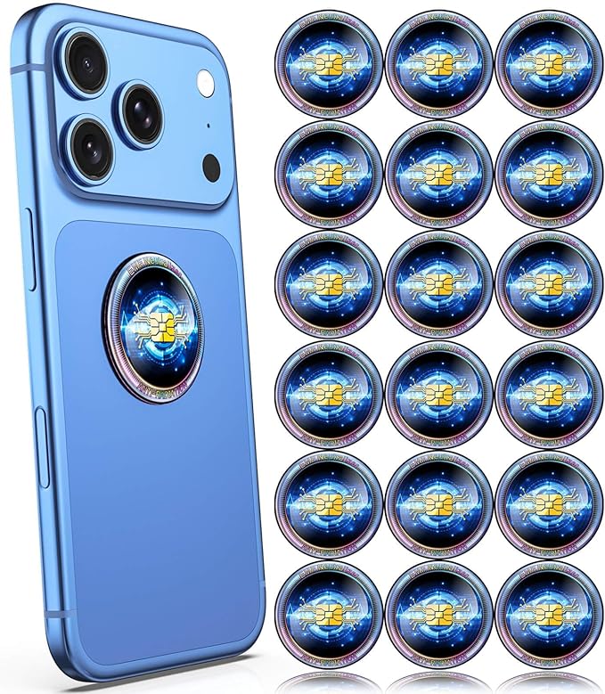 Cell Phone EMF Protection Neutralizers - for Smart Phones/Tablets/Laptops/Computer/WiFi/Priner/TV 18 Pack