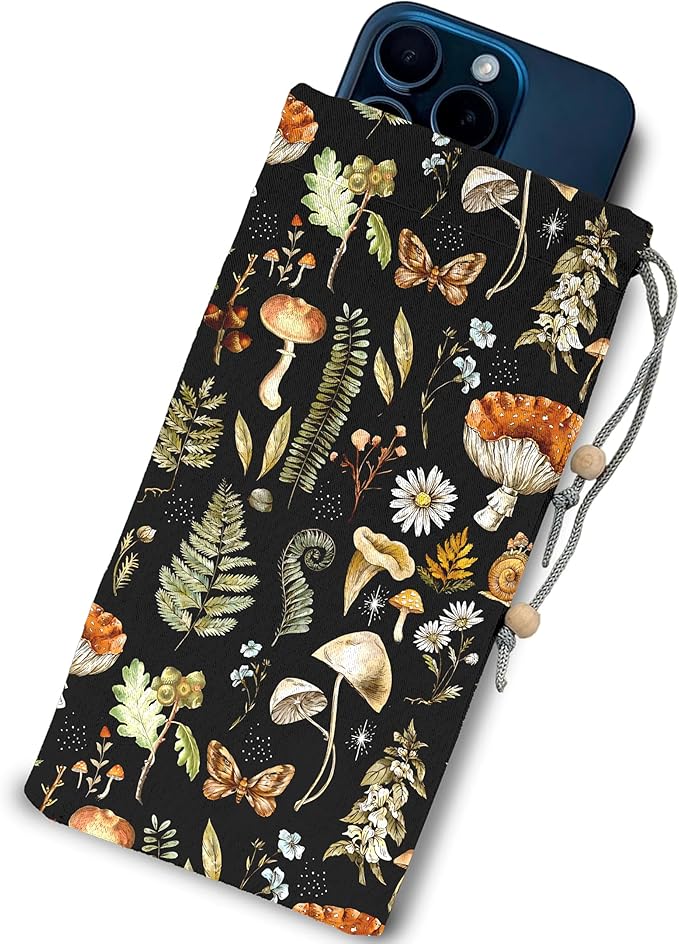 EMF Shield Sleeve for Cell Phone Reduce Signal Anti-EMP Pouch Against Radiation, EMF, 5G, RFID Blocking 4x8 Inch Plants Phone Sleeve Bags