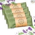 Eye Pillow for Sleeping, Headache Relief, Sinus Pressure, Weighted Eye Mask for Relaxation, Yoga, Moist Heat Eye Compress, Meditation Accessories, Lavender Gift Set for Women (Silk Green 4 Pack)