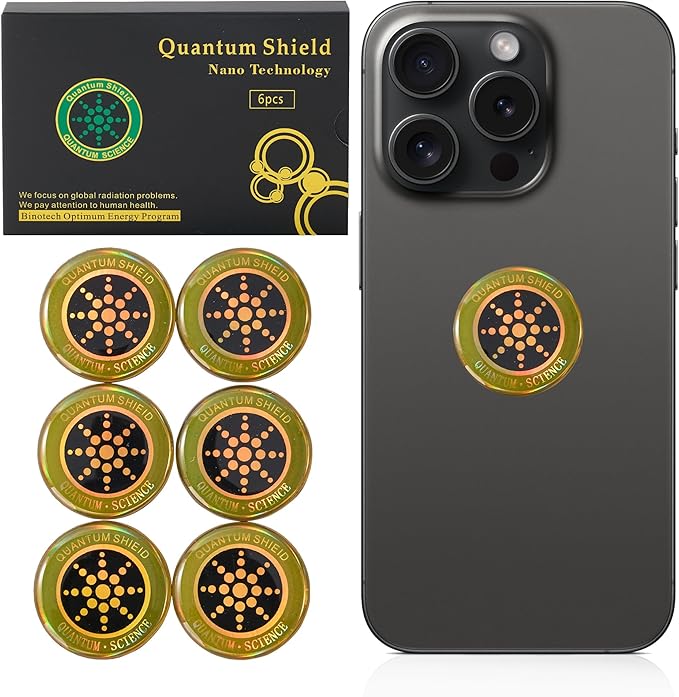 6 Pieces Emf Stickers，Phone Protection Blocker for Smart Phones、5G Tablets Laptops、WiFi 、TV Electronic Devices