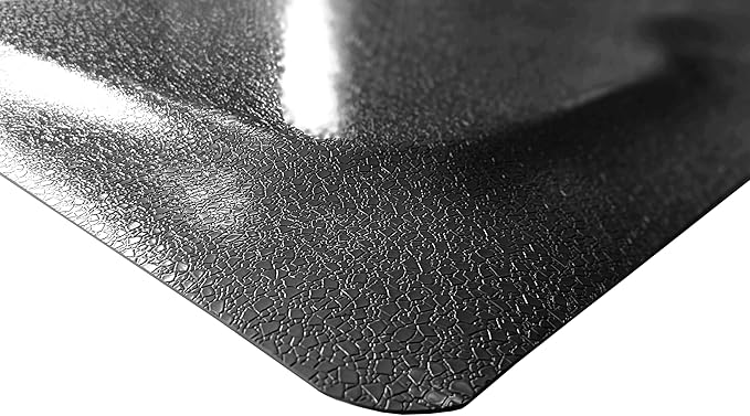Rhino Mats, Rhino Hide Salon Mat, Non-Slip Standing Cushioned Comfort Anti-Fatigue Mat for Salon, Barbershop, or Spa (Black Rectangle, 3' x 5' x 1/2")