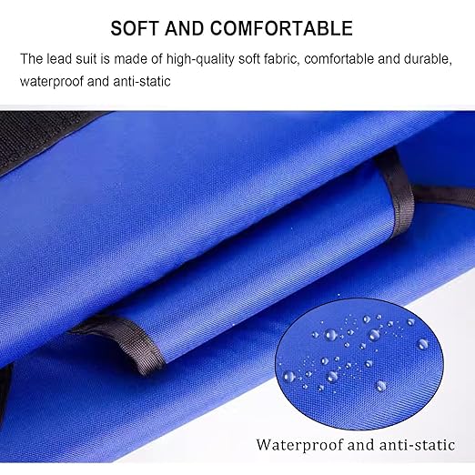 X-ray Protection Thyroid Collar Shield, Lightweight Lead Suit, Radiation Resistant Lead Collar for Dentistry(0.5mmpb)