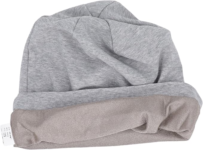 Eujgoov EMF Protection Shielding Beanie for Men Women Radiation Blocker Hat with Adjustable Fit, Light Gray