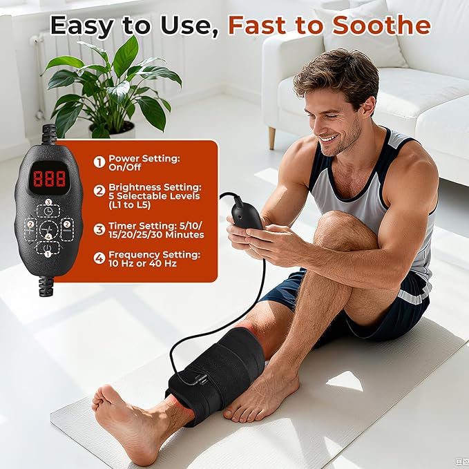 Red Light Therapy Mat for Body, 20.5''x 11'' Red Light Therapy Pad with Controller, 140pcs 2 in 1 LEDs (660nm & 850nm), Adjustable Timer & Intensity