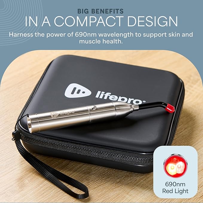Lifepro Infrared & Red Light Therapy for Body & Muscles Wellness Support, Portable Red Light Therapy Device, Near Infrared Light Therapy for Body & Face