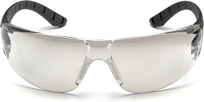 Pyramex Endeavor Plus Safety Glass Black/Gray Frame With Foam Padding Clear H2MAX Anti-fog Lens