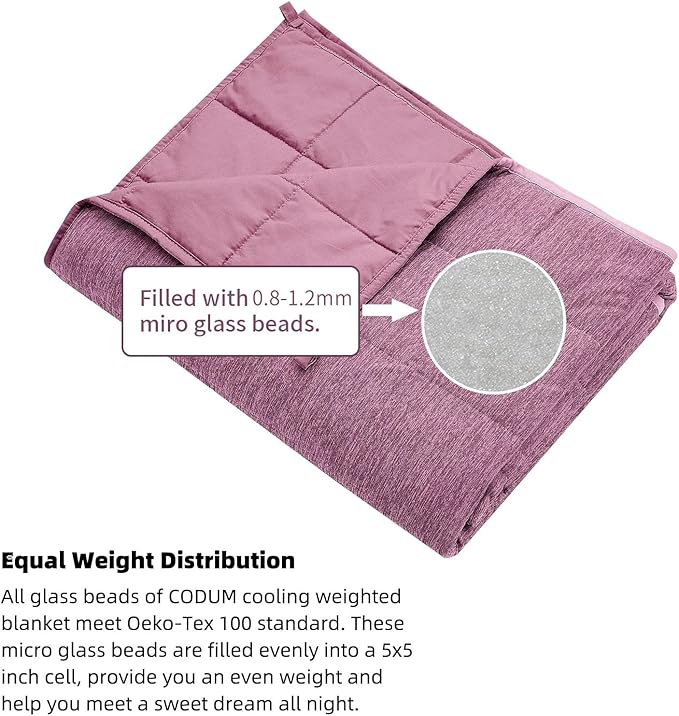 Kids Weighted Blanket 10 Pounds, Cooling Blanket for Hot Sleepers, Soft Bed Blanket Universal to All Seasons, 48''x72'' 10 LBS, Pink