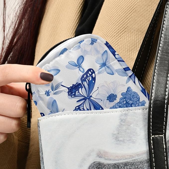 Travel Pill Case Abstract Flowers Floral Weekly Small Pill Box 7 Day Pill Box Pill Organizer Bag