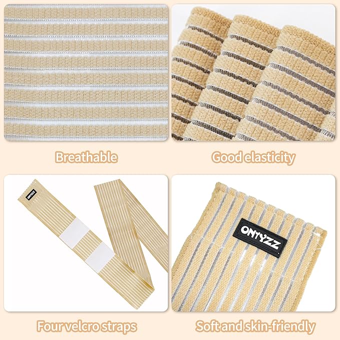 ONTYZZ Adjustable Calf Compression Bandage Support Knee Wraps Elastic Sports Knee Bands for Ankle Elbow Wrist Replacement
