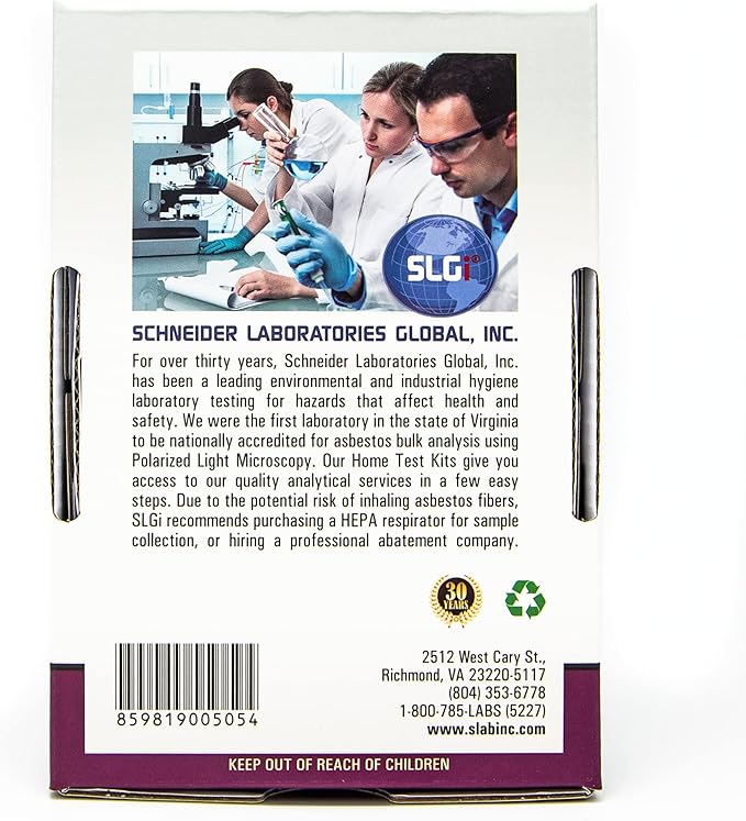 Asbestos Test Kit 1 PK (5 Bus. Days) Schneider Labs