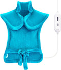 Tefici Heating Pad for Back Pain,Mothers Day Gifts for Women Men Mom Her，FSA Eligible HSA Approved,24'' x33''Fast Heating,Electric Heat Pad, 2H Auto-Off,Neck and Shoulder Heat Pad,ETL Certified,Blue