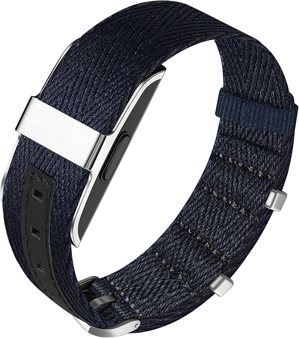 Nylon Leather Compatible with Hume Band Replacement,Adjustable Clasp Buckle & Loop Closure for Secure,Sport Lightweight Fabric Strap for Hume Health Band Fitness Tracker Women Men