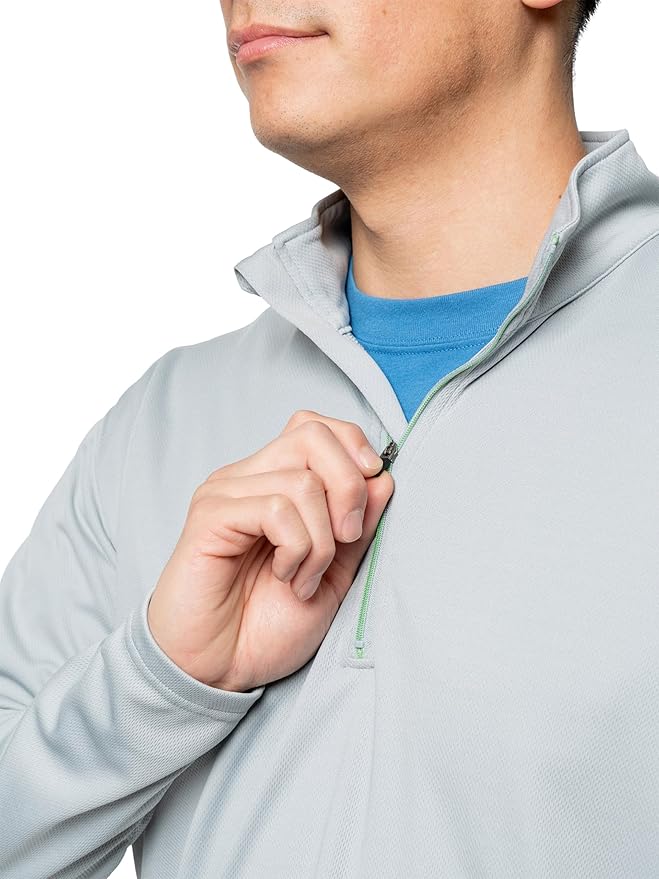 Insect Shield Men's Quarter Zip, with Built-in Insect Repellent