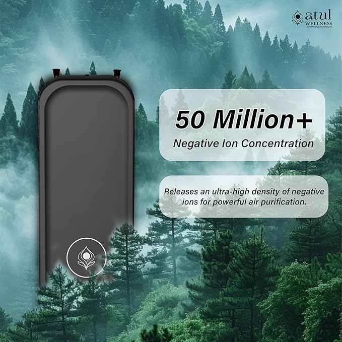 Personal Wearable Air Purifier, Pocket Portable Air Cleaner for Car, Home & Travel, 3rd Gen 50 Million Anions/cm³, Rechargeable PM2.5 Smog & Odor Protection