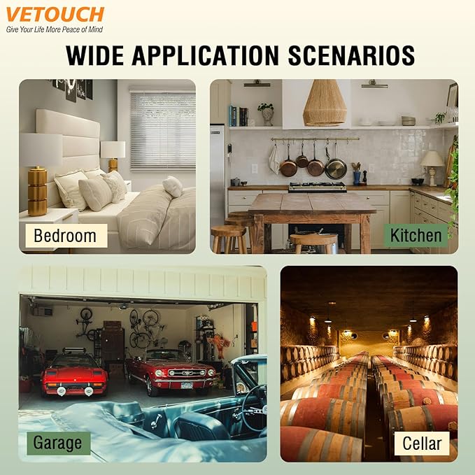 Plug-in Combination air Detector, 4 in 1 Combination Natural Gas and Carbon Monoxide Detector, detects CO, Gas,and Humidity Values. for Home, Bedroom, Kitchen, RV, 1 Pack