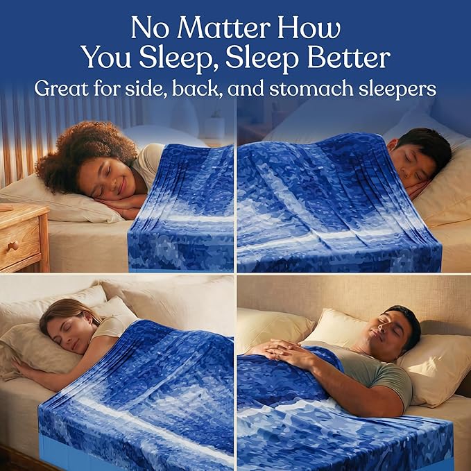 Deep Pressure Sensory Bed Sheet – Queen Sensory Compression Sheet Breathable Sleep Pod Blanket for Better Sleep Support – Calming Compression Blankets for Kids and Adults Classic Denim