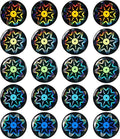 Zonon 18 Pieces Emf Stickers Emf Blocker for Cell Phone Radiation Equipment Neutralizers Devices Accessories for Laptops Computers (Delicate Style)
