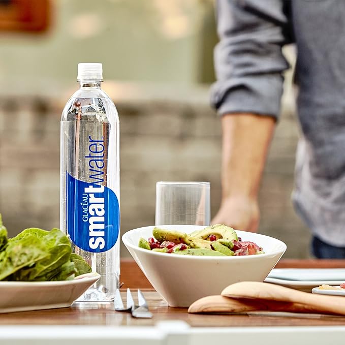 smartwater vapor distilled premium water bottles, 20 fl oz, 24 Pack