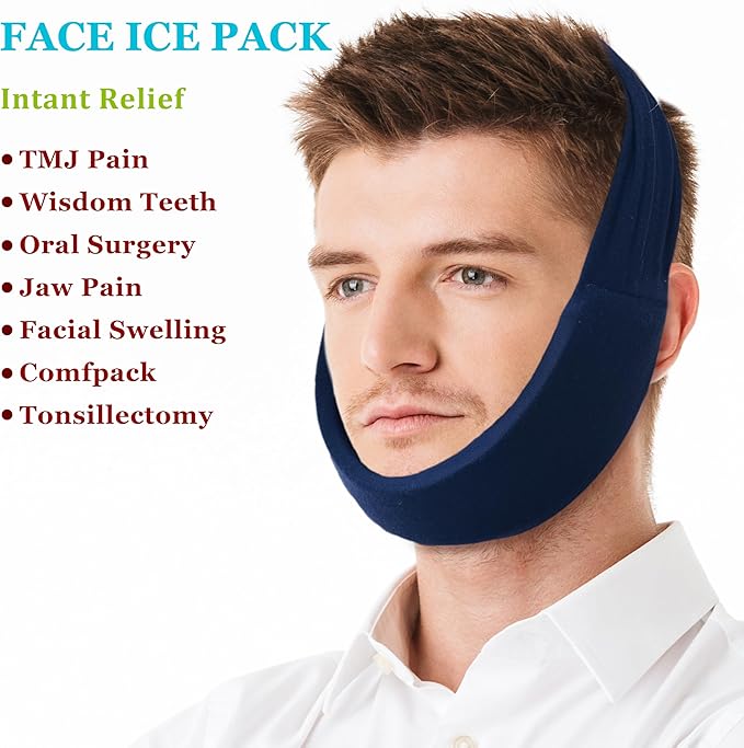 Migraine Headache Relief Cap - Cooling Gel Ice Hat Head Wrap Face Mask for Tension, Stress & Hangover - Gifts for Women Sister Mom Girlfriend Wife - Self Care Birthday Gift