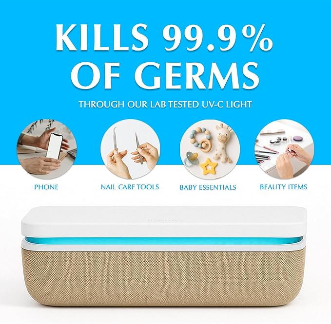 UV Phone Sanitizer Box – Modern UV Sanitizer for Smartphones and More | Large Capacity | Fast Disinfection