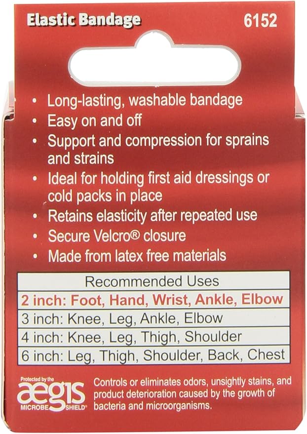 MUELLER Sports Medicine Elastic Bandage, All-Purpose Support Wrap, Self Adhesive Bandage Wrap, Athletic Compression Sleeve for Injuries and Pain Relief, Beige