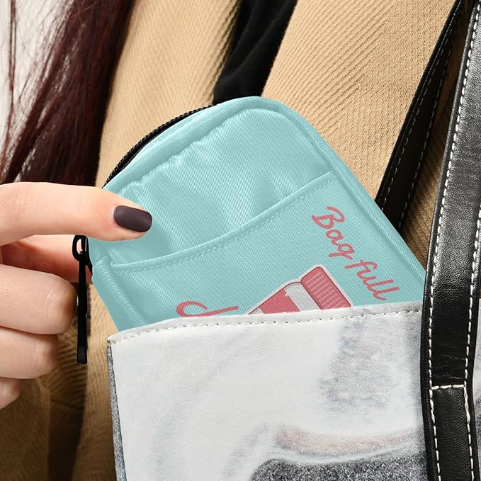 Pill Organizer Pill Box 7 Day Pill Case Bag Travel Pill Organizer Bag with Zipper Portable Weekly Case Compact Size for Vitamins Supplement Holder