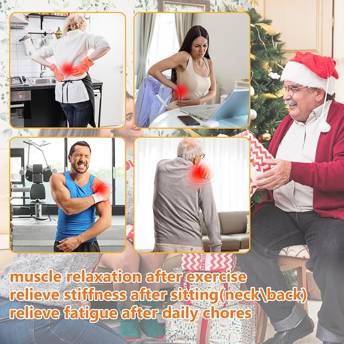 16-Head Massage Gun-Professional Deep Tissue Massager for Thighs, Arms, Waist, Back, Muscle Tension Relief, Electric Percussion Massage Gun with 3 Modes & 30-Speed Touch Screen Adjustment