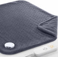 Heating Pad for Back Pain & Cramps, 24"x 20" Electric Heating Pad for Shoulder, Neck, Cramp, Menstrual Pain, Christmas Gifts for Women Men Mom Dad, Auto-Off, Machine Washable, Moist/Dry Heat pad, Gray